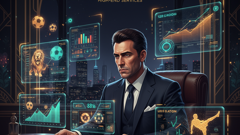 Homem brasileiro analisando gráficos em seu computador, focado.